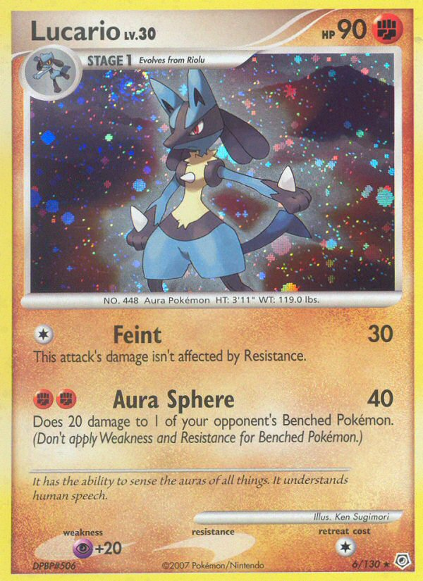 Lucario (6/130) [Diamond & Pearl: Base Set] | Jomio and Rueliete's Cards and Comics