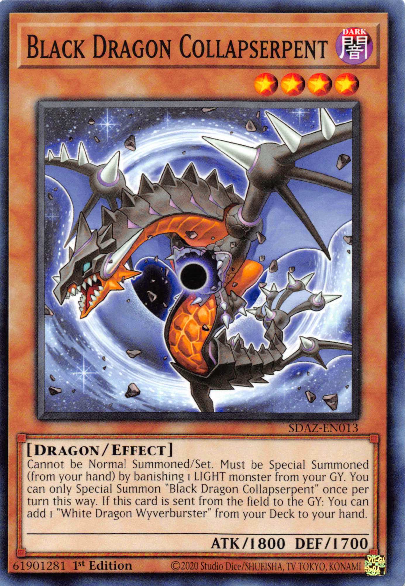 Black Dragon Collapserpent [SDAZ-EN013] Common | Jomio and Rueliete's Cards and Comics