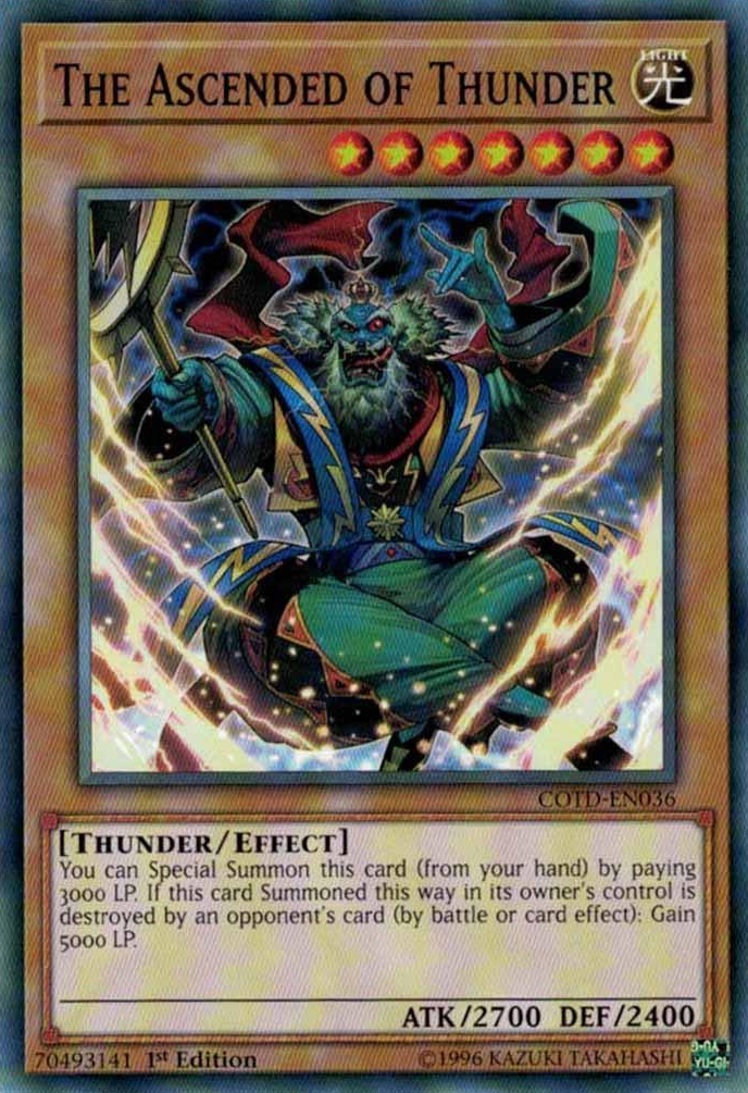 The Ascended of Thunder [COTD-EN036] Short Print | Jomio and Rueliete's Cards and Comics