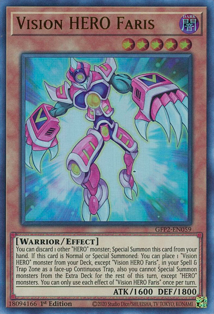 Vision HERO Faris [GFP2-EN059] Ultra Rare | Jomio and Rueliete's Cards and Comics