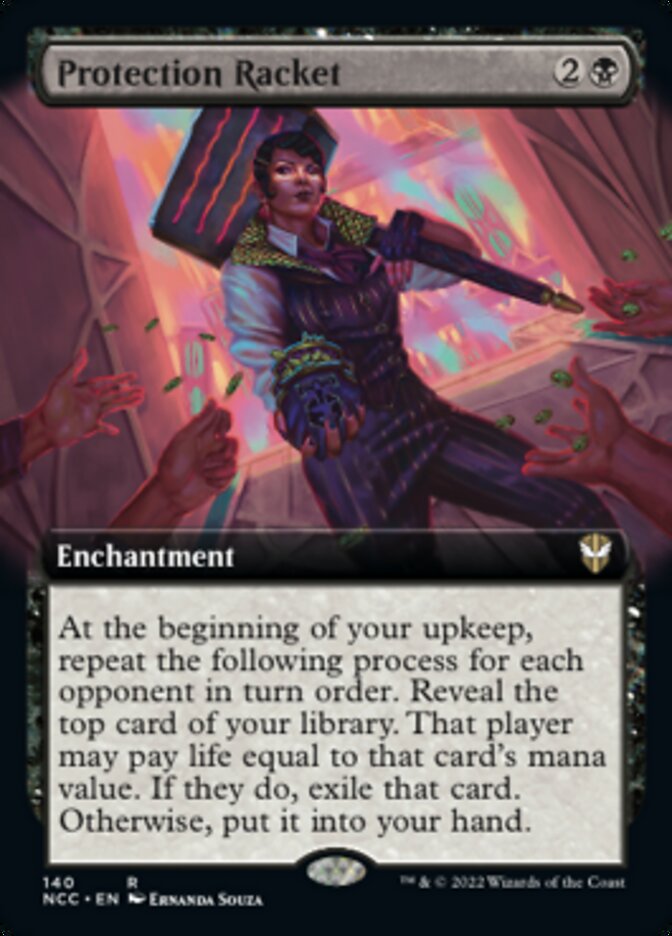 Protection Racket (Extended Art) [Streets of New Capenna Commander] | Jomio and Rueliete's Cards and Comics