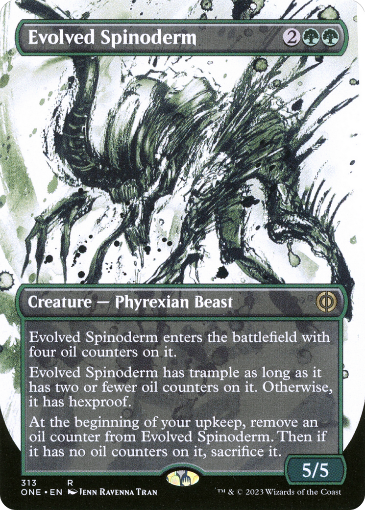 Evolved Spinoderm (Borderless Ichor) [Phyrexia: All Will Be One] | Jomio and Rueliete's Cards and Comics
