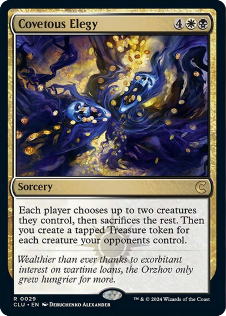 Covetous Elegy [Ravnica: Clue Edition] | Jomio and Rueliete's Cards and Comics