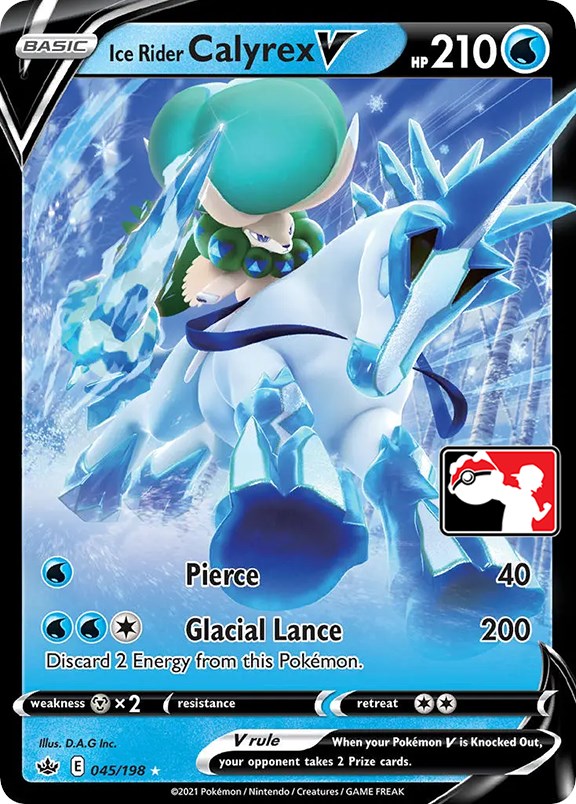 Ice Rider Calyrex V (045/198) [Prize Pack Series One] | Jomio and Rueliete's Cards and Comics