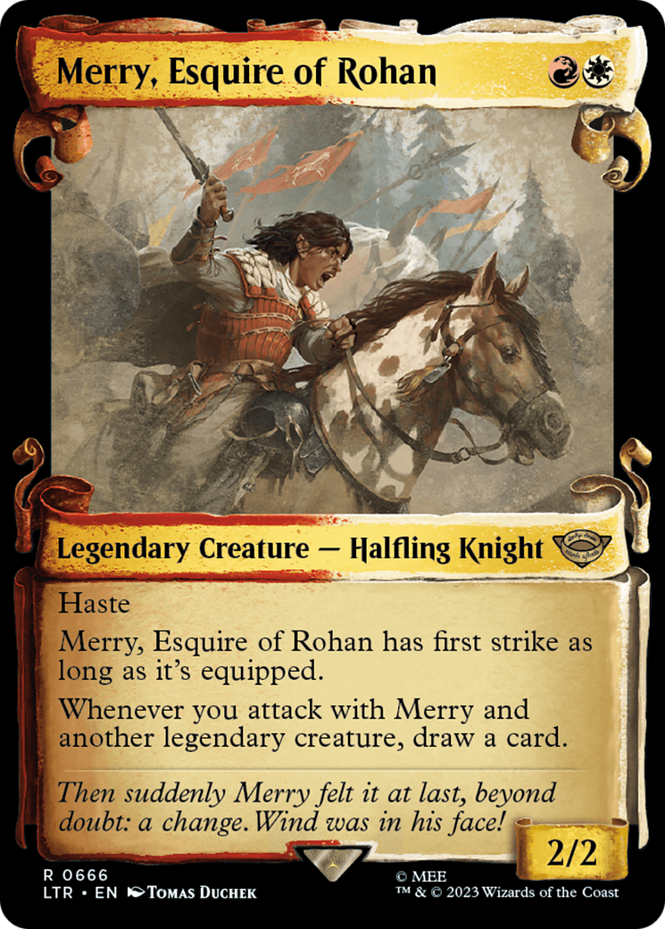 Merry, Esquire of Rohan [The Lord of the Rings: Tales of Middle-Earth Showcase Scrolls] | Jomio and Rueliete's Cards and Comics