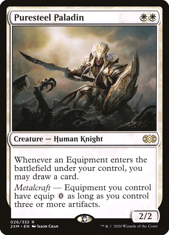 Puresteel Paladin [Double Masters] | Jomio and Rueliete's Cards and Comics