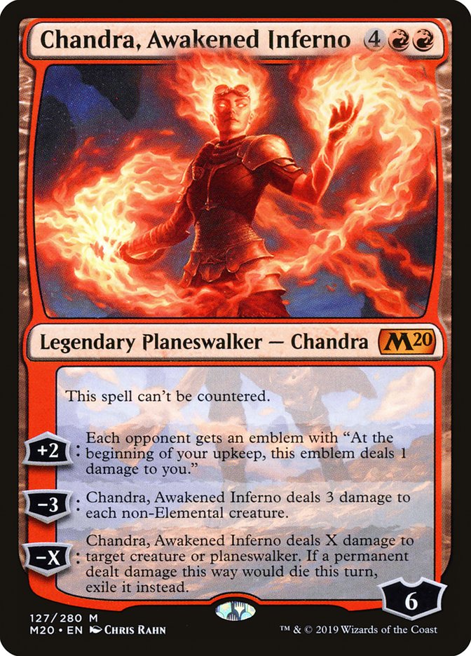 Chandra, Awakened Inferno [Core Set 2020] | Jomio and Rueliete's Cards and Comics