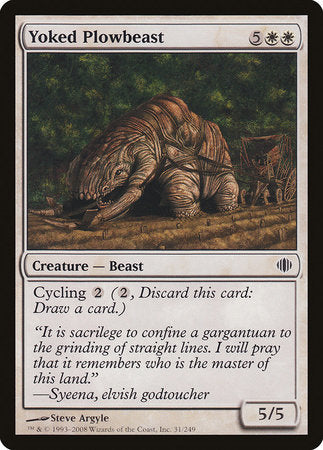 Yoked Plowbeast [Shards of Alara] | Jomio and Rueliete's Cards and Comics