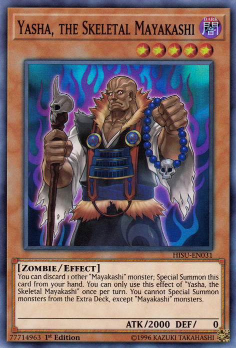 Yasha, the Skeletal Mayakashi [HISU-EN031] Super Rare | Jomio and Rueliete's Cards and Comics