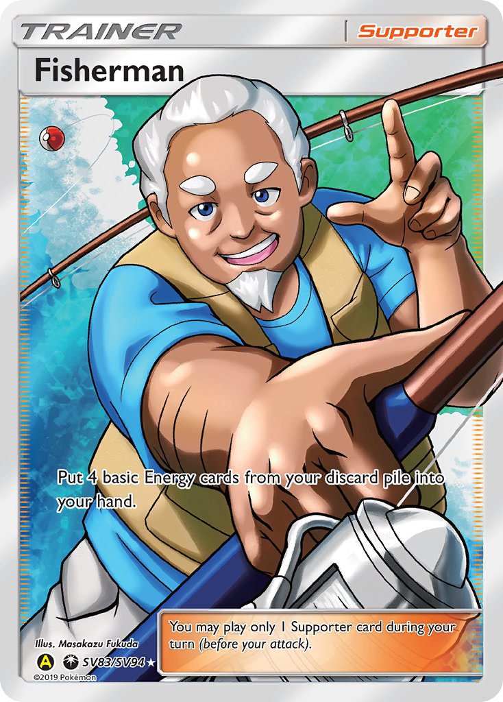 Fisherman (SV83/SV94) [Sun & Moon: Hidden Fates - Shiny Vault] | Jomio and Rueliete's Cards and Comics