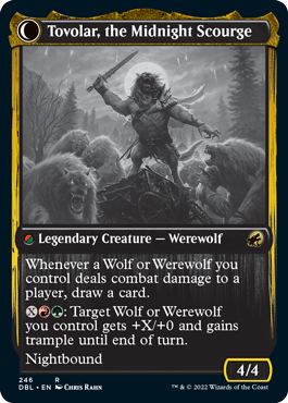 Tovolar, Dire Overlord // Tovolar, the Midnight Scourge [Innistrad: Double Feature] | Jomio and Rueliete's Cards and Comics
