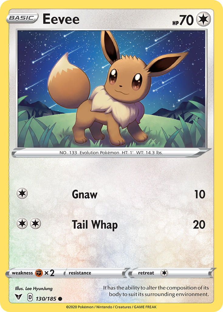 Eevee (130/185) [Sword & Shield: Vivid Voltage] | Jomio and Rueliete's Cards and Comics