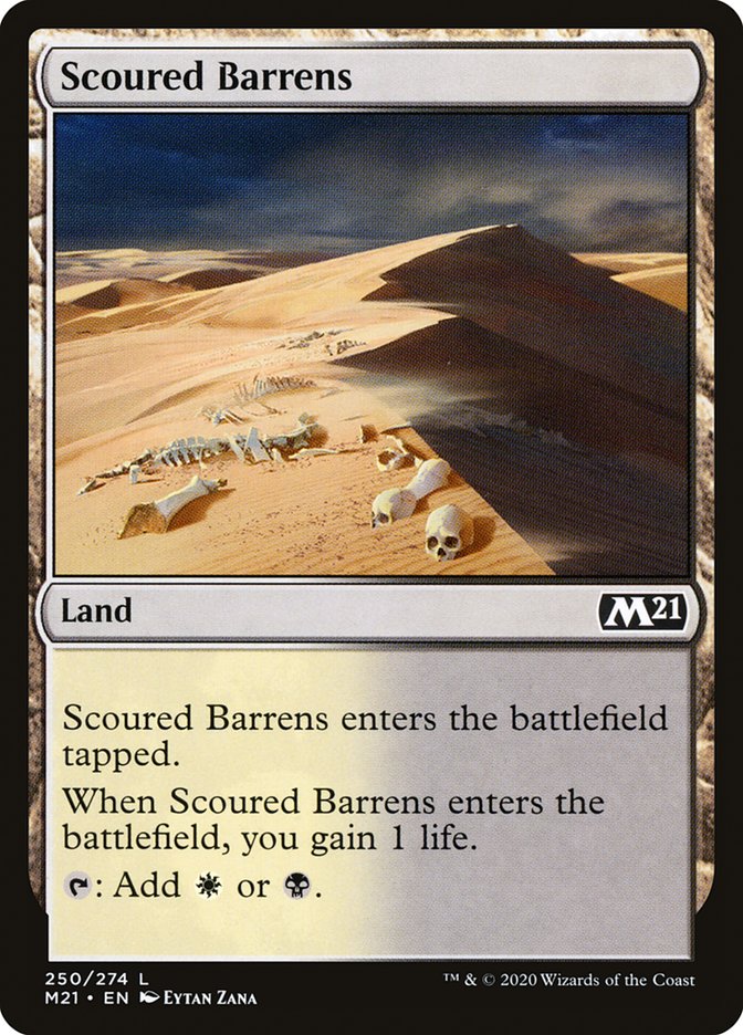 Scoured Barrens [Core Set 2021] | Jomio and Rueliete's Cards and Comics
