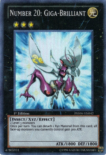 Number 20: Giga-Brilliant [PHSW-EN042] Super Rare | Jomio and Rueliete's Cards and Comics