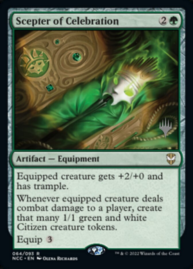 Scepter of Celebration (Promo Pack) [Streets of New Capenna Commander Promos] | Jomio and Rueliete's Cards and Comics