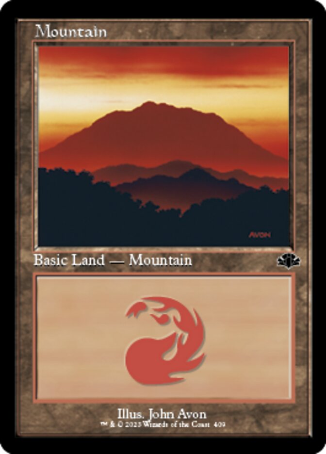 Mountain (409) (Retro) [Dominaria Remastered] | Jomio and Rueliete's Cards and Comics