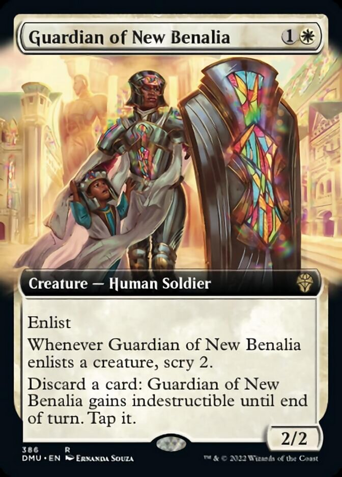 Guardian of New Benalia (Extended Art) [Dominaria United] | Jomio and Rueliete's Cards and Comics