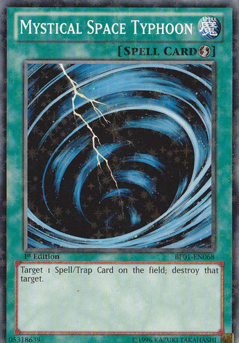 Mystical Space Typhoon [BP01-EN068] Starfoil Rare | Jomio and Rueliete's Cards and Comics