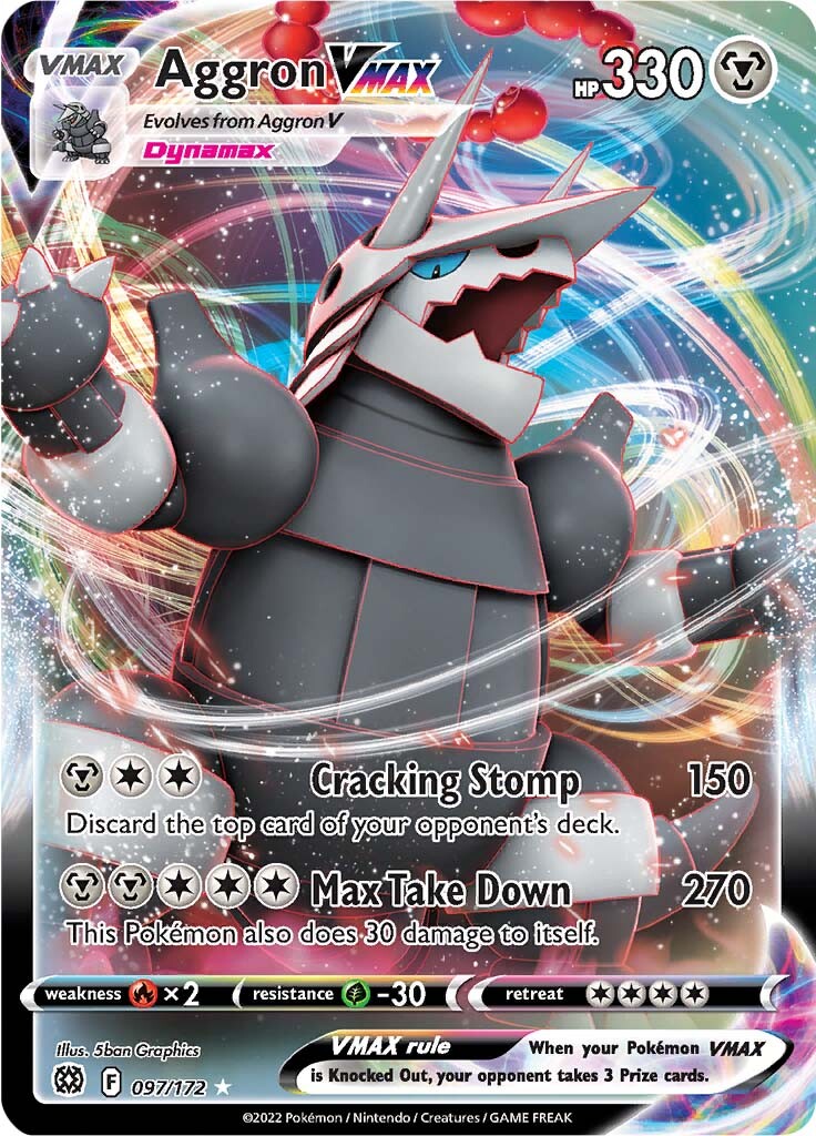 Aggron VMAX (097/172) [Sword & Shield: Brilliant Stars] | Jomio and Rueliete's Cards and Comics