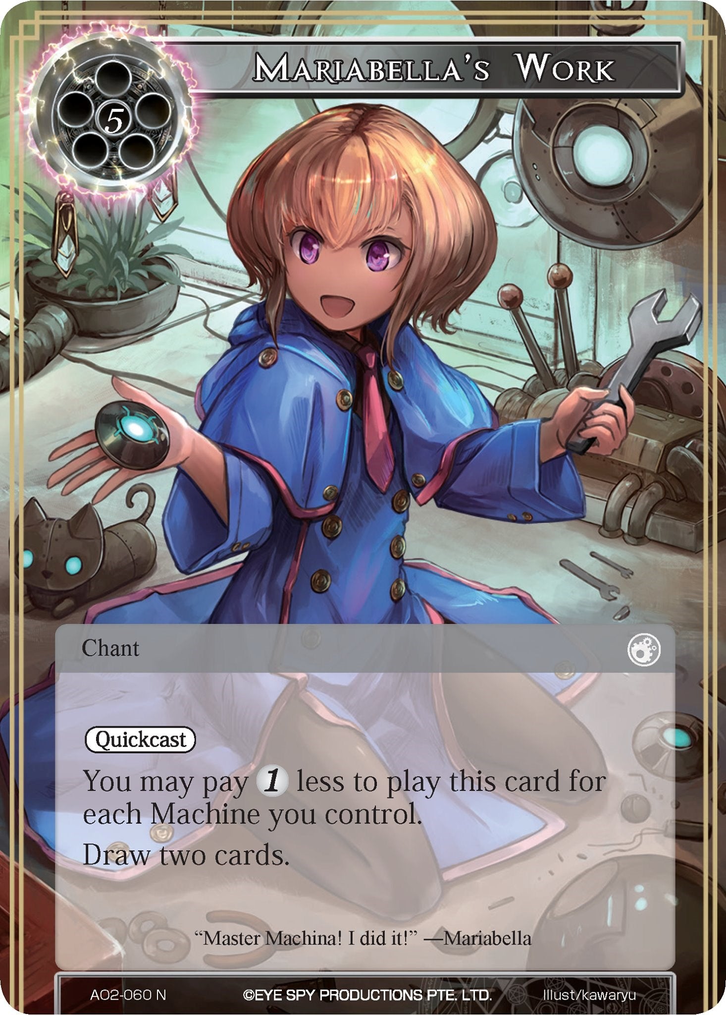Mariabella's Work (AO2-060) [Alice Origin II] | Jomio and Rueliete's Cards and Comics