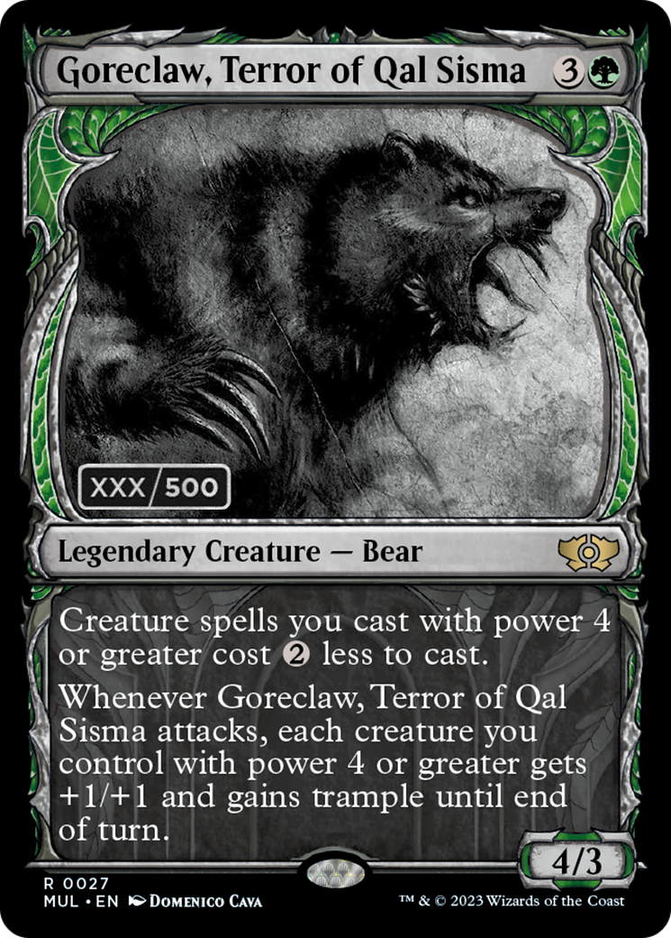 Goreclaw, Terror of Qal Sisma (Serialized) [Multiverse Legends] | Jomio and Rueliete's Cards and Comics