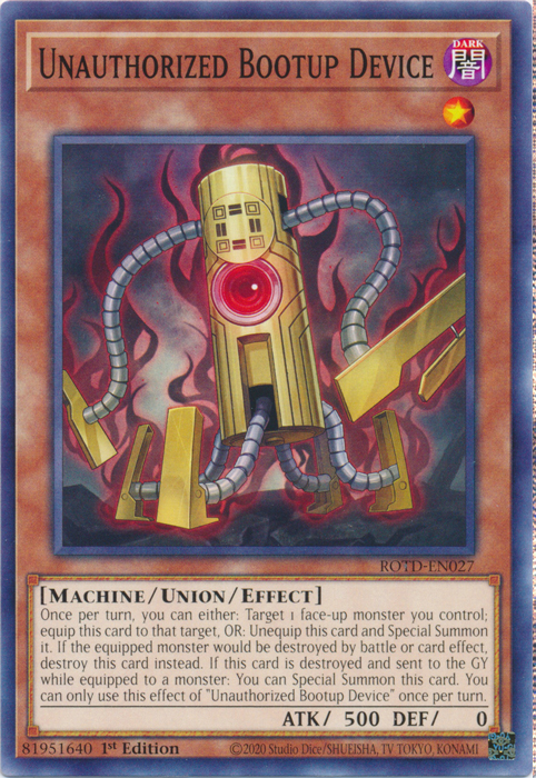 Unauthorized Bootup Device [ROTD-EN027] Common | Jomio and Rueliete's Cards and Comics