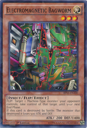 Electromagnetic Bagworm (Shatterfoil) [BP03-EN100] Common | Jomio and Rueliete's Cards and Comics