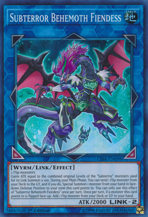 Subterror Behemoth Fiendess [CIBR-EN098] Super Rare | Jomio and Rueliete's Cards and Comics