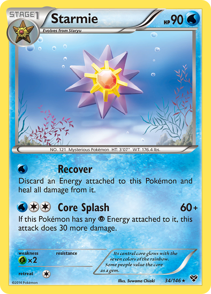 Starmie (34/146) [XY: Base Set] | Jomio and Rueliete's Cards and Comics