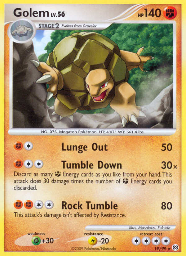 Golem (19/99) [Platinum: Arceus] | Jomio and Rueliete's Cards and Comics
