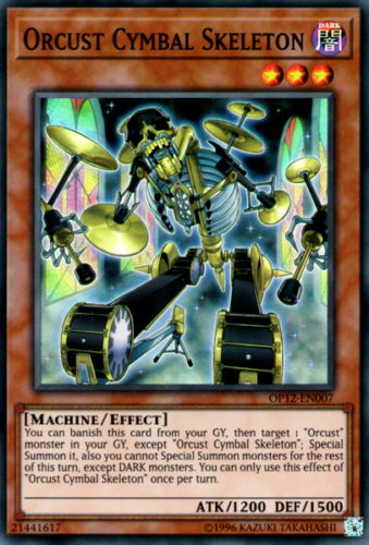 Orcust Cymbal Skeleton [OP12-EN007] Super Rare | Jomio and Rueliete's Cards and Comics