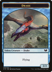 Drake // Elemental (020) Double-Sided Token [Commander 2015 Tokens] | Jomio and Rueliete's Cards and Comics