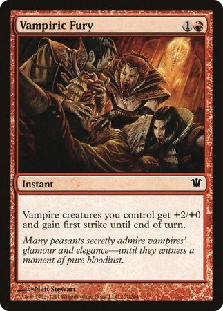 Vampiric Fury [Innistrad] | Jomio and Rueliete's Cards and Comics