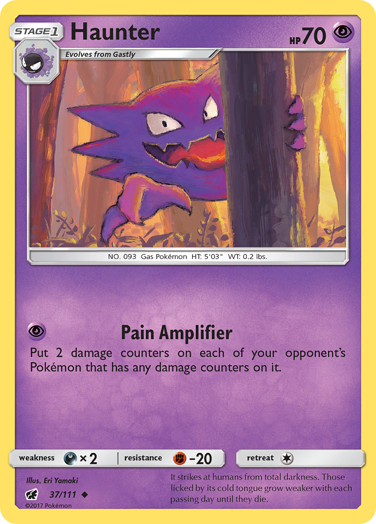 Haunter (37/111) [Sun & Moon: Crimson Invasion] | Jomio and Rueliete's Cards and Comics