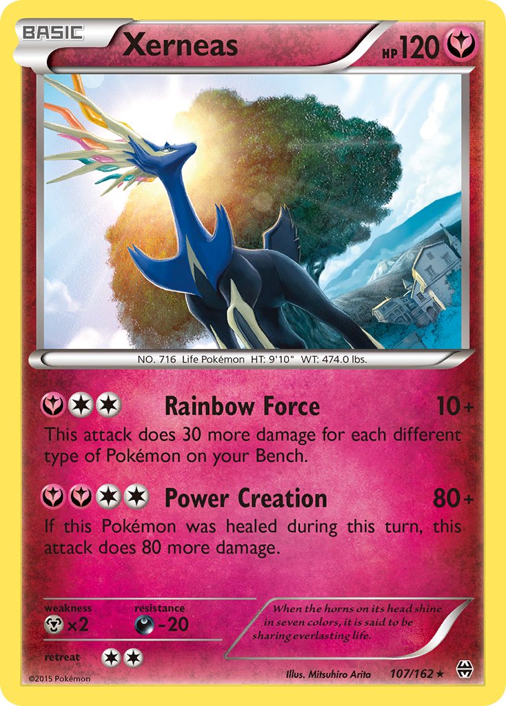Xerneas (107/162) (Cosmos Holo) (Blister Exclusive) [XY: BREAKthrough] | Jomio and Rueliete's Cards and Comics
