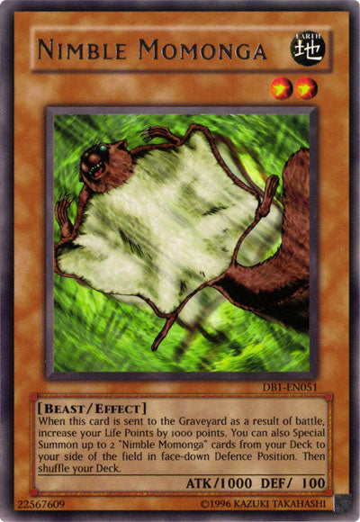 Nimble Momonga [DB1-EN051] Rare | Jomio and Rueliete's Cards and Comics