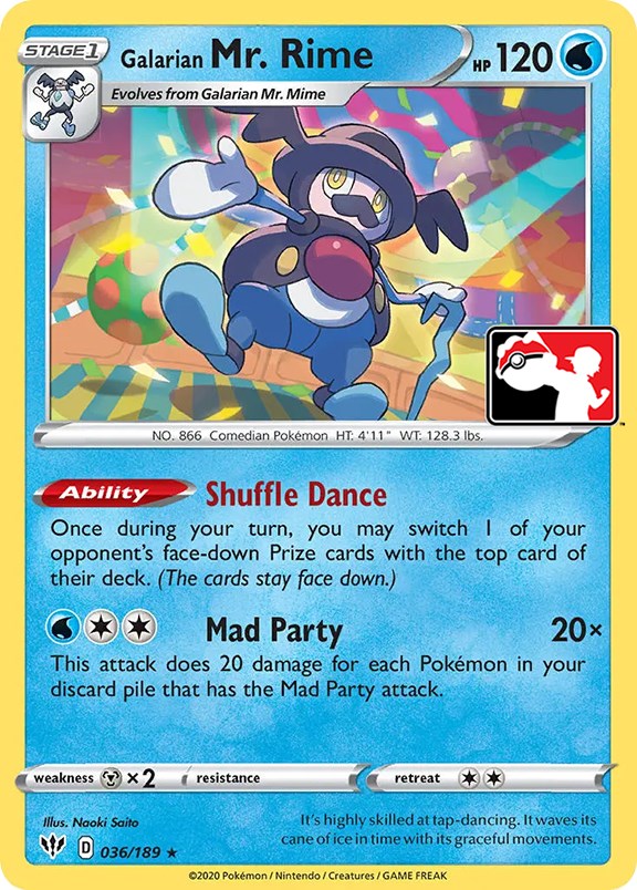 Galarian Mr. Rime (036/189) [Prize Pack Series One] | Jomio and Rueliete's Cards and Comics