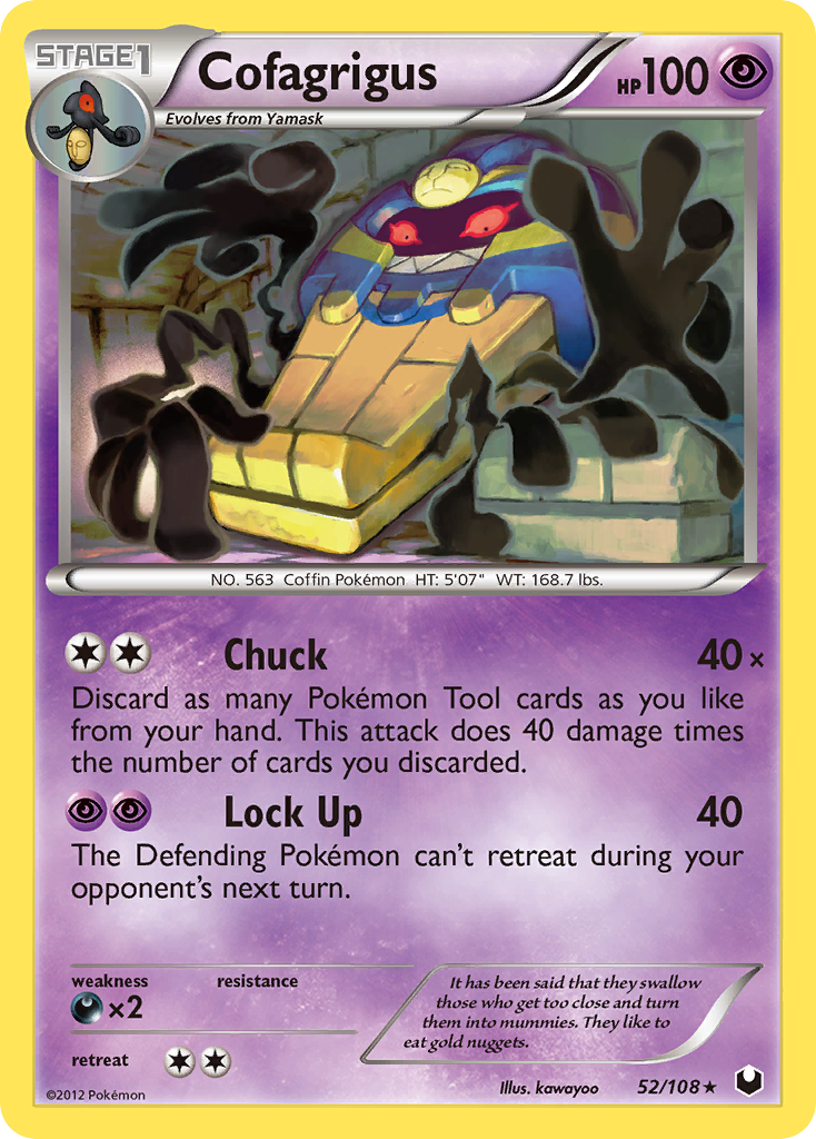 Cofagrigus (52/108) [Black & White: Dark Explorers] | Jomio and Rueliete's Cards and Comics