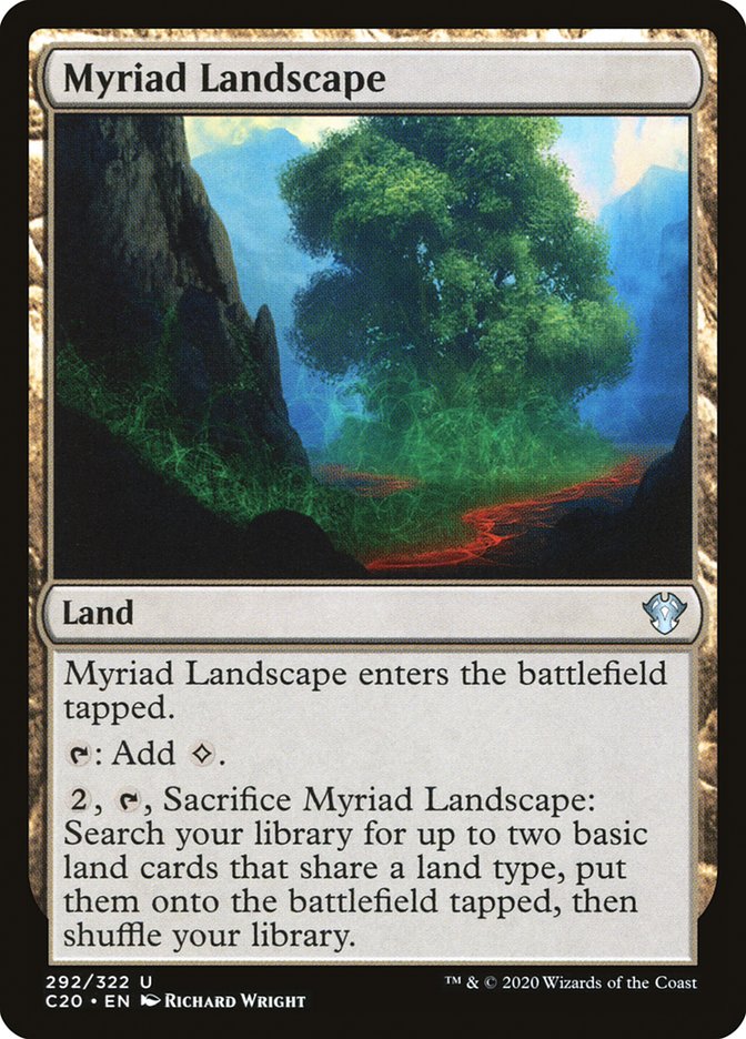Myriad Landscape [Commander 2020] | Jomio and Rueliete's Cards and Comics