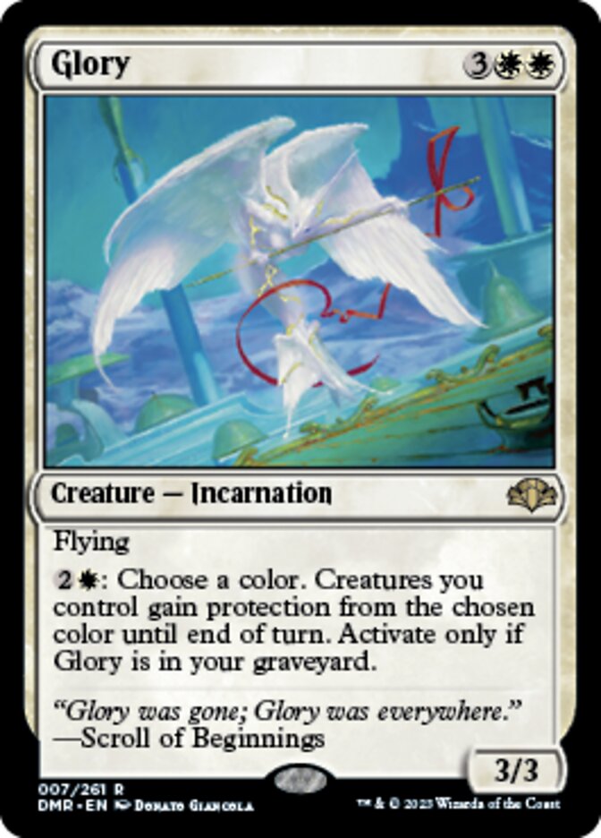 Glory [Dominaria Remastered] | Jomio and Rueliete's Cards and Comics