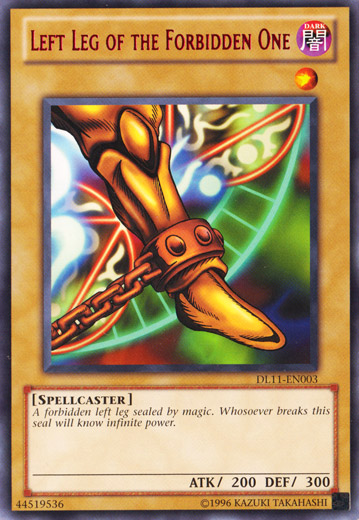 Left Leg of the Forbidden One (Red) [DL11-EN003] Rare | Jomio and Rueliete's Cards and Comics
