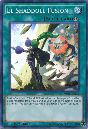 El Shaddoll Fusion [MP15-EN174] Super Rare | Jomio and Rueliete's Cards and Comics