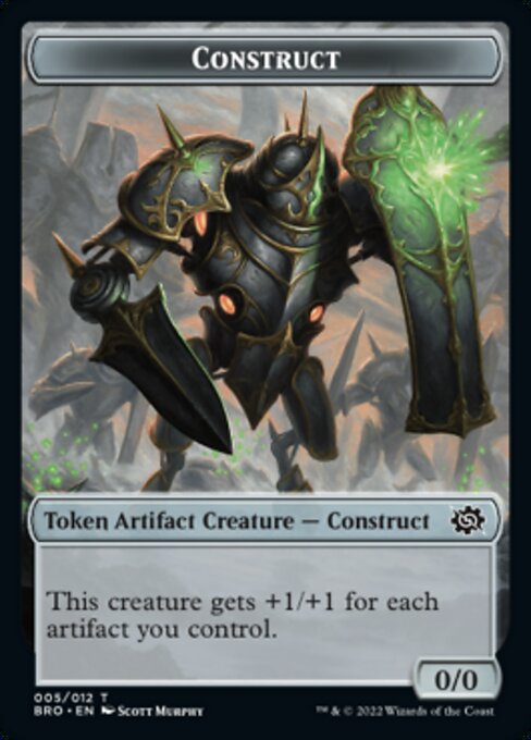 Powerstone // Construct (005) Double-Sided Token [The Brothers' War Tokens] | Jomio and Rueliete's Cards and Comics