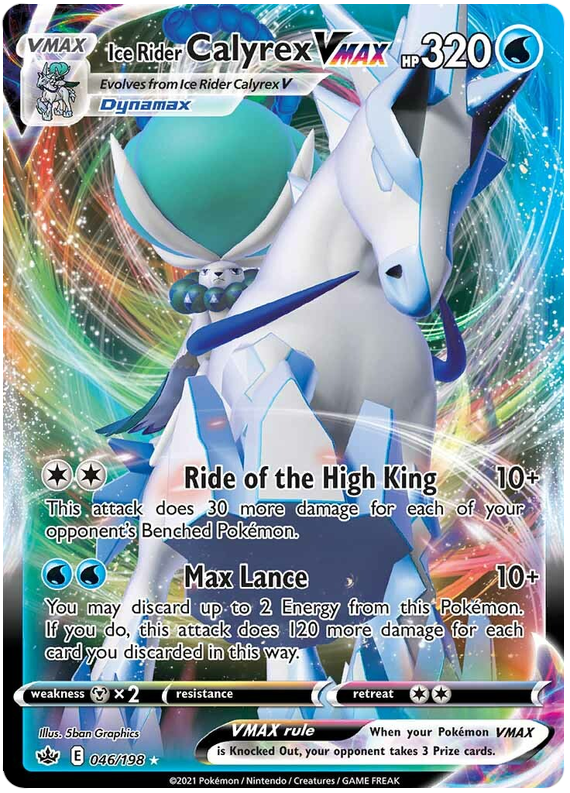 Ice Rider Calyrex VMAX (046/198) [Sword & Shield: Chilling Reign] | Jomio and Rueliete's Cards and Comics