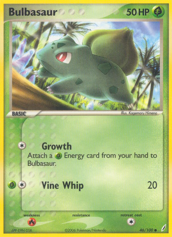 Bulbasaur (46/100) [EX: Crystal Guardians] | Jomio and Rueliete's Cards and Comics