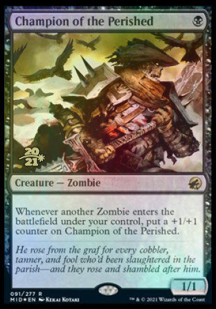 Champion of the Perished [Innistrad: Midnight Hunt Prerelease Promos] | Jomio and Rueliete's Cards and Comics