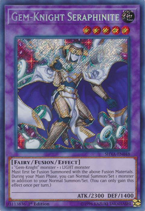 Gem-Knight Seraphinite [SHVA-EN048] Secret Rare | Jomio and Rueliete's Cards and Comics
