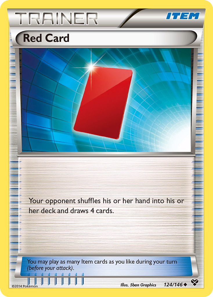 Red Card (124/146) [XY: Base Set] | Jomio and Rueliete's Cards and Comics