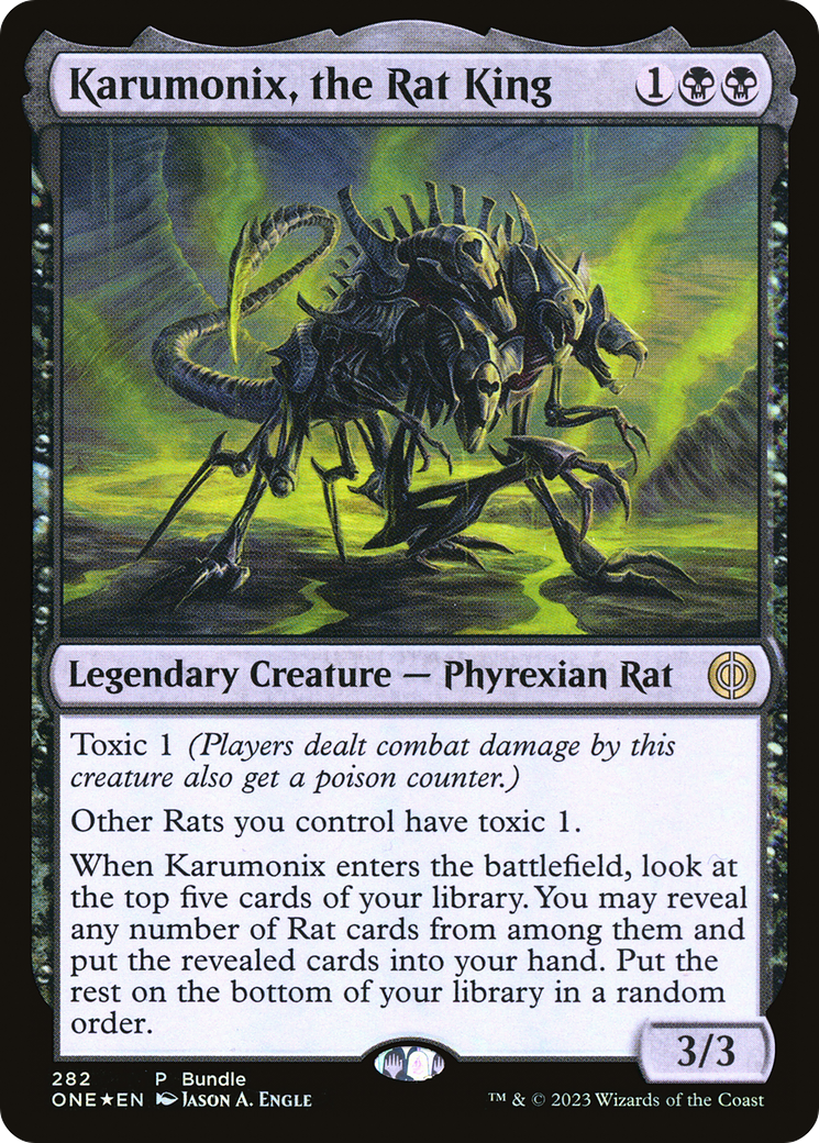 Karumonix, the Rat King (Bundle) [Phyrexia: All Will Be One] | Jomio and Rueliete's Cards and Comics