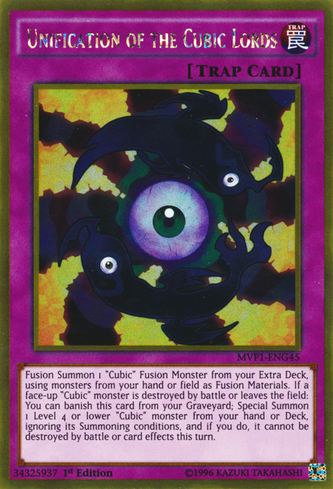Unification of the Cubic Lords [MVP1-ENG45] Gold Rare | Jomio and Rueliete's Cards and Comics